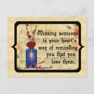 Vintage Manquant Une Ancienne Carte Postale