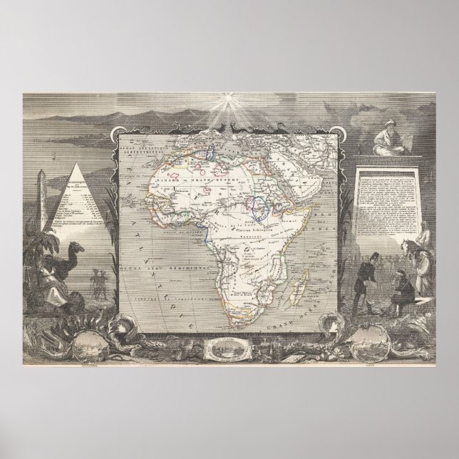 Vintage Map of Africa poster (Devant)