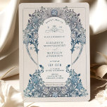 Vintage Mariage Invitation Dusty Blue W Morris<br><div class="desc">Invitations de mariage Art Nouveau Vintage par William Morris dans un design floral, romantique et fantaisiste. Les fleurs victoriennes complètent les polices art déco classiques. Entrez vos informations personnalisées, et vous avez terminé. Si vous souhaitez modifier la conception, cliquez sur le bouton bleu "Customiser". Merci tellement pour considérer mon design...</div>