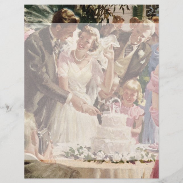 Vintage Mariage Mariée Groom Les jeunes mariés cou (Devant)