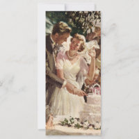 Vintage Mariage Mariée Groom Les jeunes mariés cou