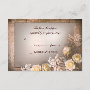 vintage mariage rose victorien rsvp