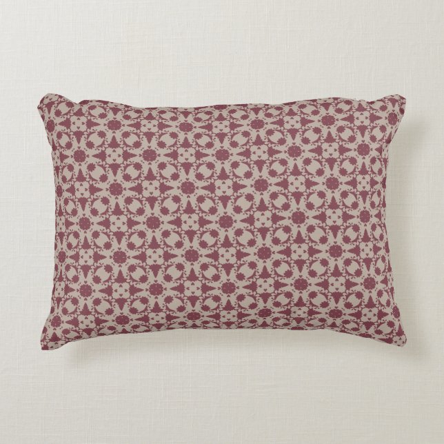 Vintage Mauve Floral Accent Coussin (Devant)