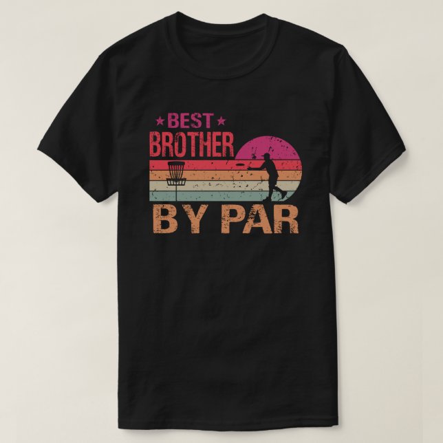 Vintage Meilleur Frère Par Disc Golf T-Shirt (Design devant)