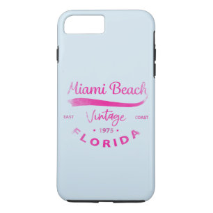 Vintage Miami Beach Floride Cool iPhone 7 Coque