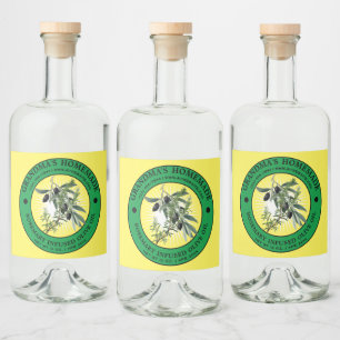 Vintage Modèle Étiquette à l'huile d'olive de Herb
