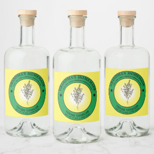 Vintage Modèle Étiquette de vinaigre de thym fait 