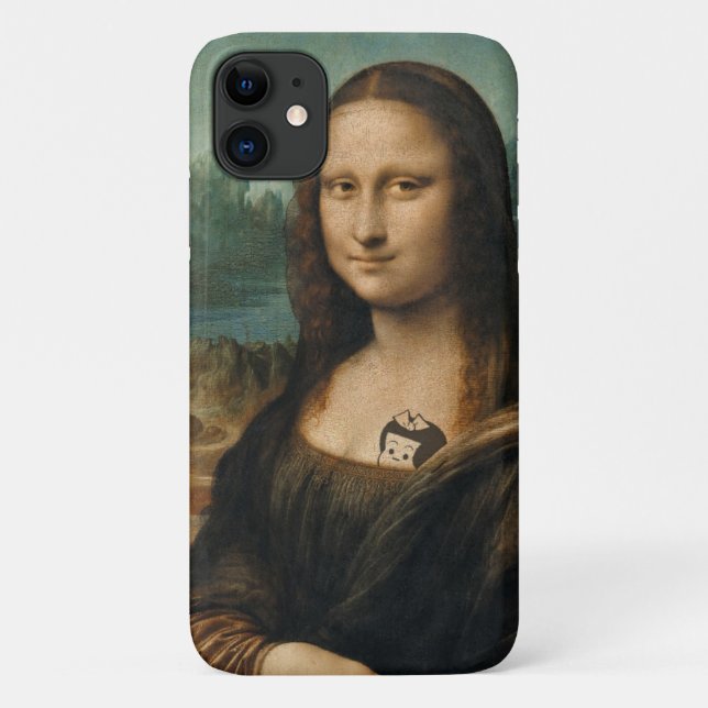 Vintage "Mona Lisa" iPhone 11 Coque (Dos)