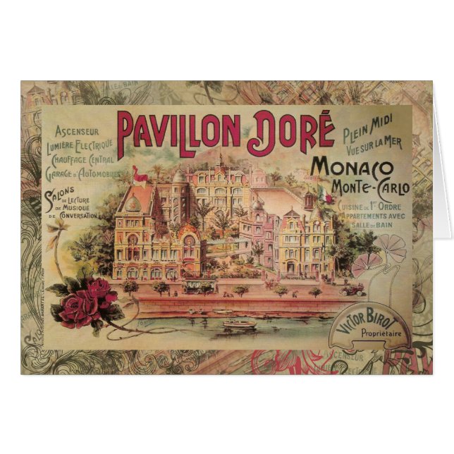 Vintage Monte Carlo Travel (Devant horizontal)