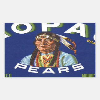 Vintage Mopac Poires Étiquette Fruit