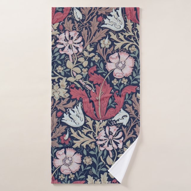 Vintage motif floral, William Morris (Serviette de bain)