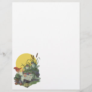 Vintage Music Magazine Couverture Art, Etude Frog