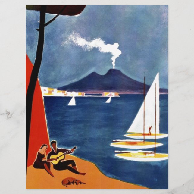 Vintage Napoli Voyage Amour Romance (Devant)