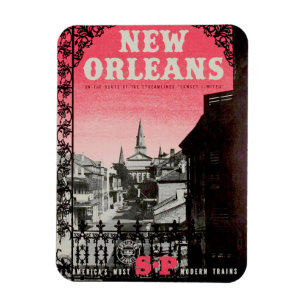 Vintage New Orleans Flexible Photo Magnet