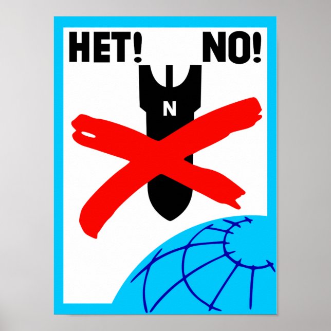 Vintage No Soviet Nukes Poster (Devant)