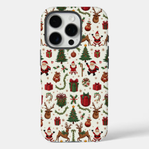 Vintage Noël Apple iPhone 16 Pro Coque