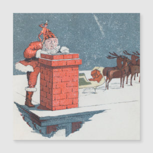 Vintage Noël - père Noël Carte de vacances