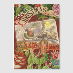 Vintage Noël Père Noël Sleigh