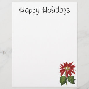 Vintage Noël, Rouge Poinsettia Plante d'hiver