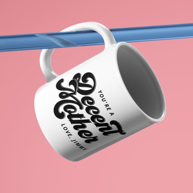 Vintage noir Retro Mère décente Mug (Créateur téléchargé)