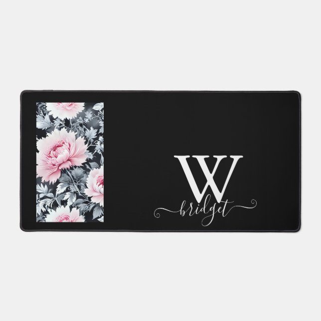 vintage noir & rose Belle Fleurs de Jardin (Recto)