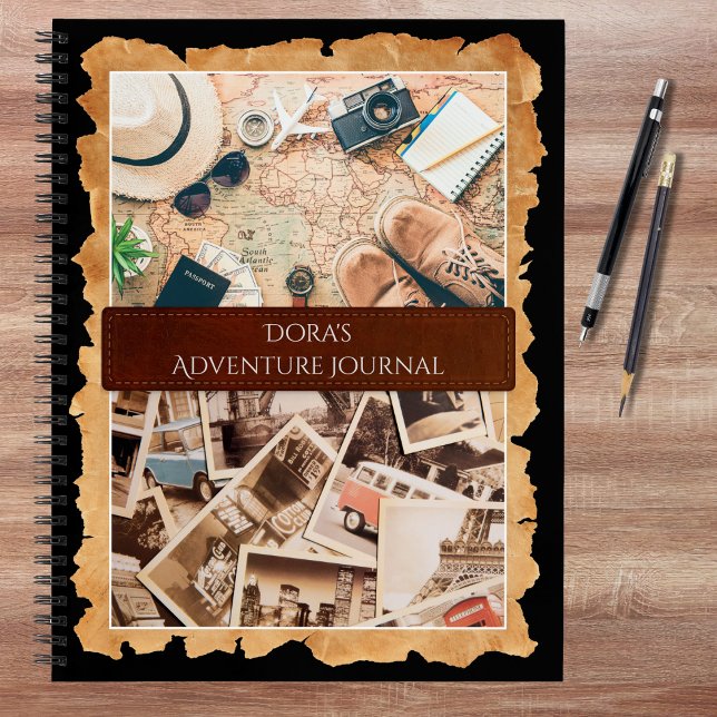Vintage Nomadic Explorer Adventure Travel Journal (Explorer's Customizable Adventure Travel Journal)