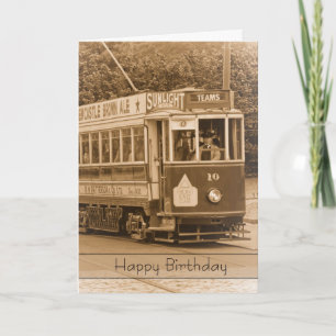 Vintage, Nostalgie, Carte d'anniversaire rétro - V