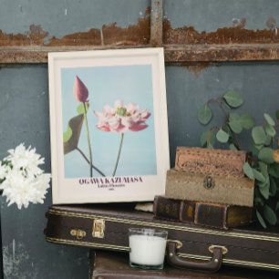 Vintage Ogawa Kazumasa Lotus Fleurs Photo Art