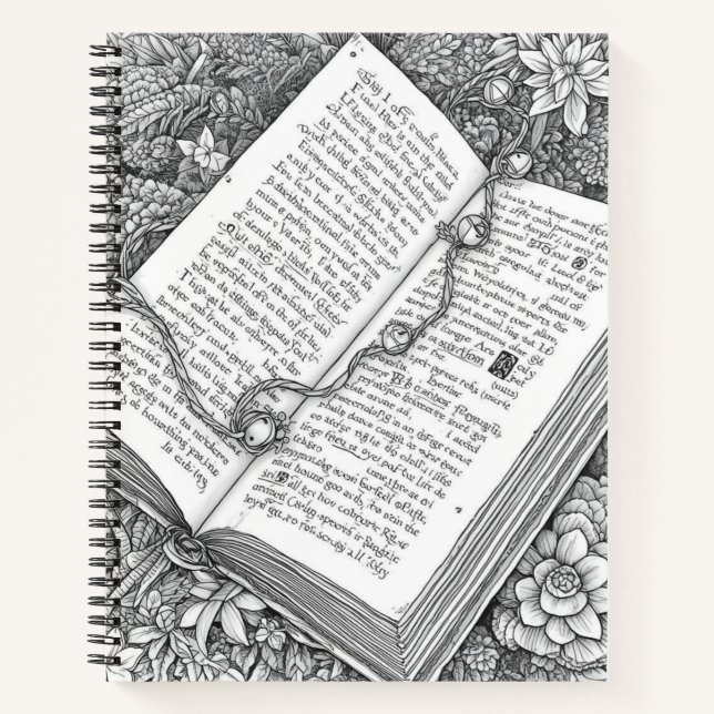 Vintage Open Book Sketch Journal (Devant)