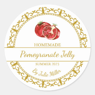 Vintage or fait maison grenade Étiquette Jelly