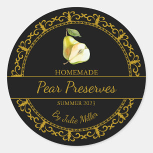 Vintage or fait maison Pear Preserve Étiquette N