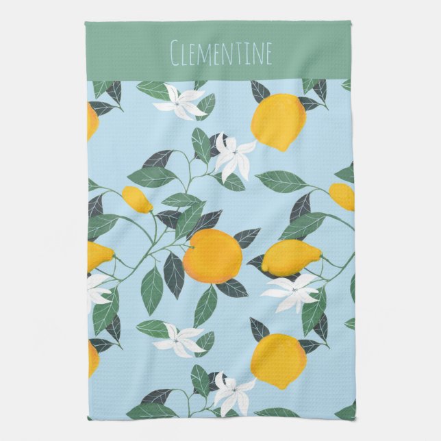 Vintage orange fruit italien serviette de cuisine (Vertical)