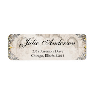 Vintage Ornate Fairytale Storybook Étiquettes de a