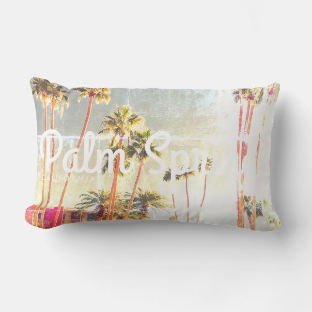 Vintage Palm Springs Lumbar Coussin (Recto)