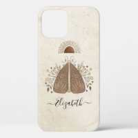 Vintage papillon floral Coque-Mate iPhone 12 Coque