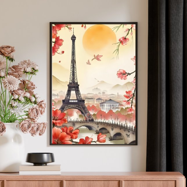 Vintage Paris - Aquarelle Retro Travel Poster (Créateur téléchargé)