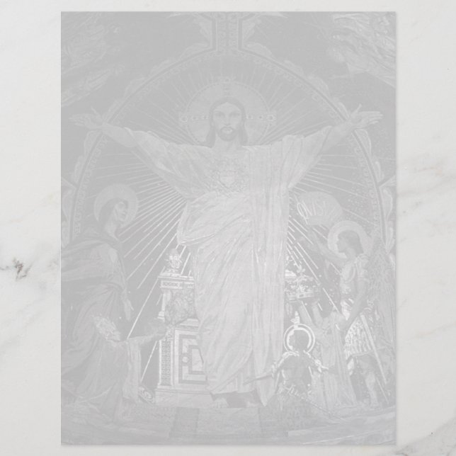 Vintage Paris Mosaïque principale Sacré Coeur jésu (Devant)