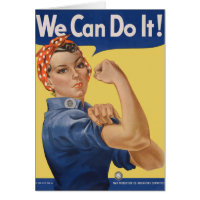 Vintage Patriotique Rosie le Riveter, Nous pouvons