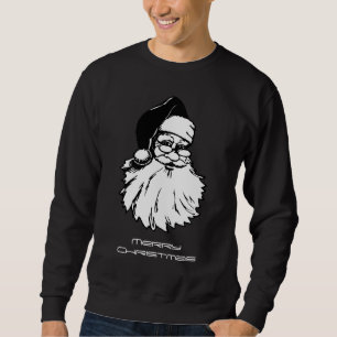 Vintage Père Noël Joyeux Sweatshirt de Noël