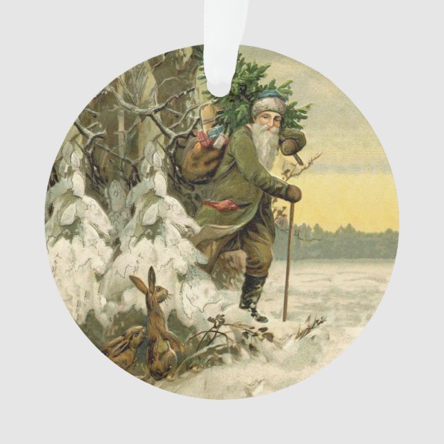 Vintage Père Noël Noël Victorien (devant)