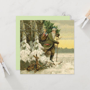 Vintage Père Noël Noël Victorien