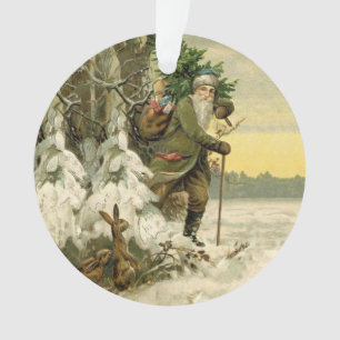 Vintage Père Noël Noël Victorien