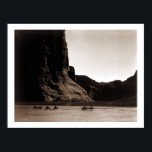 Vintage Photograph of Canyon de Chelly Poster<br><div class="desc">A vintage photograph showing Navajo riders in Canyon de Chelly,  Arizona,  ca. 1904.</div>