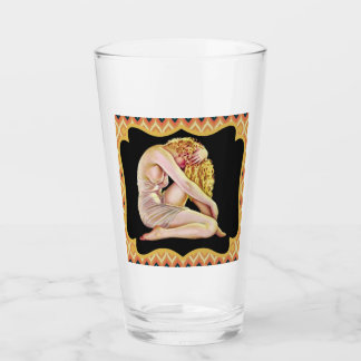 Vintage Pin Up Girl Retro Pint Verre