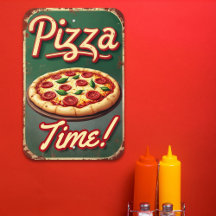 Vintage Pizza Time 