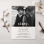 Vintage Plaid 60e anniversaire Invitation photo<br><div class="desc">Cette invitation vintage à la fête d'anniversaire est parfaite pour un anniversaire de n'importe quel âge, que vous planifiez un voyage sur la voie de la mémoire, ou que vous vouliez simplement révéler une drôle de photo de votre enfance. Remplacez la photo par une de vos propres photos d'enfance et...</div>