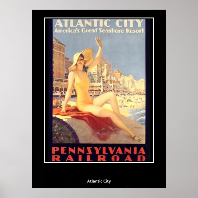 Vintage Poster Atlantic City (Devant)