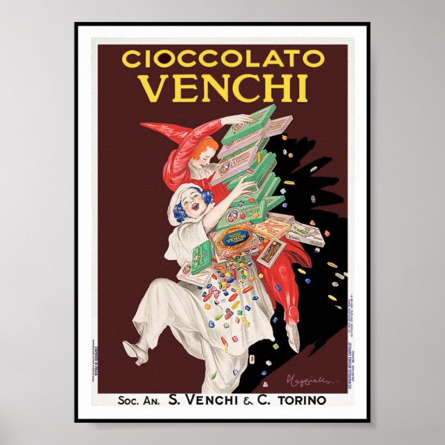 Vintage Poster Print: Cioccolato - Chocolates (Devant)