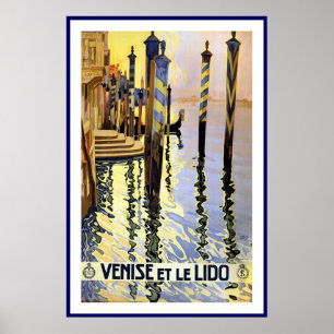 Vintage Poster Print Venise Et Le Lido Italy