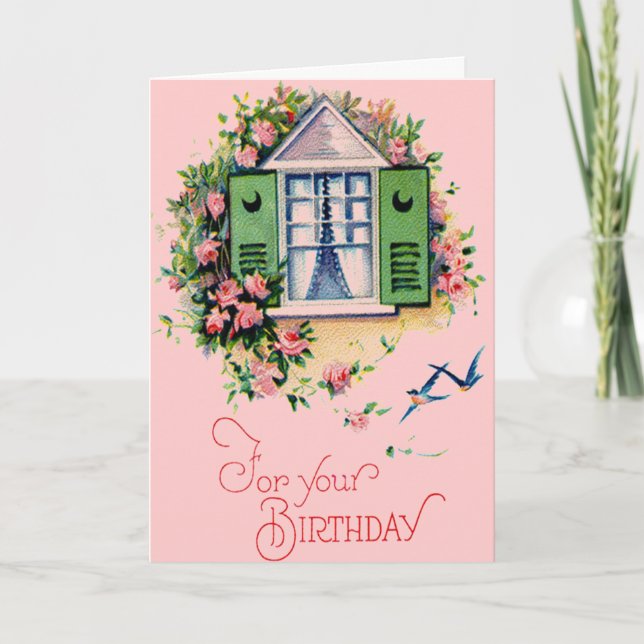 Vintage Pour Votre Carte Anniversaire (Devant)